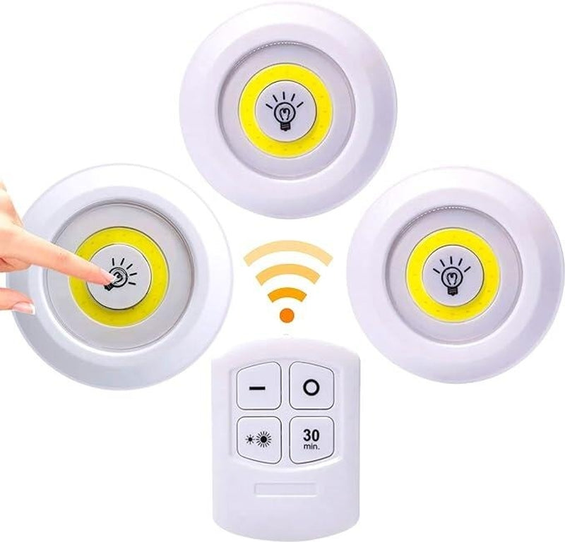 Luces LED con control remoto - Juego de 3 unidades